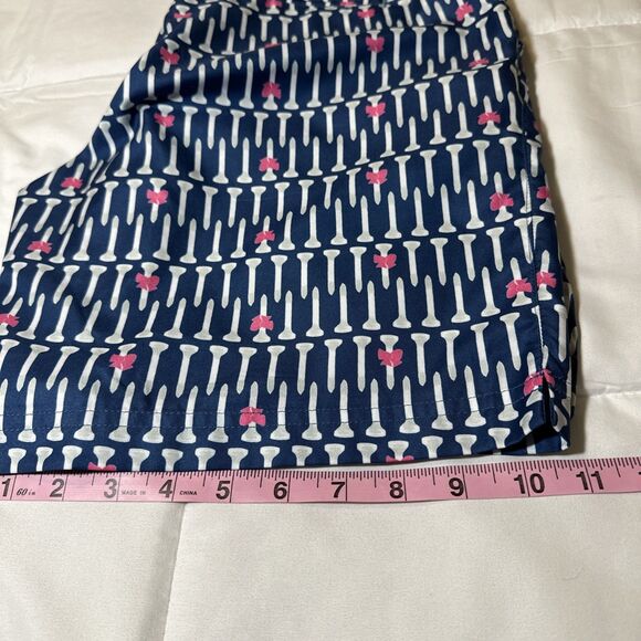 Birdies & Bows Golf Shorts Tee And Bows Print Size 8 Navy Pink - Picture 10 of 10